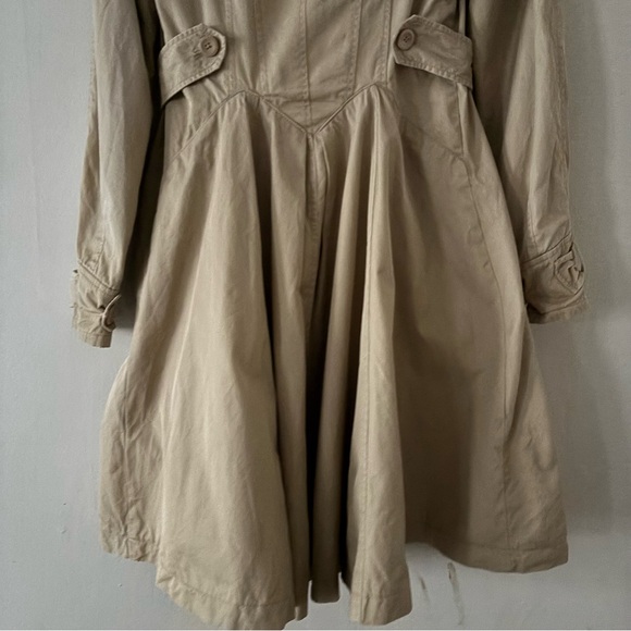 Armani Exchange Tan Double-Breasted Women's Trench Coat - Picture 5 of 8